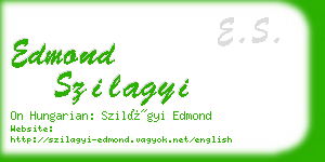 edmond szilagyi business card